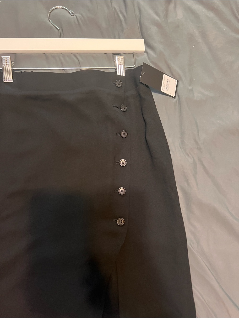 free press Black Midi Skirt with Side Button Detail - Picture 7 of 7
